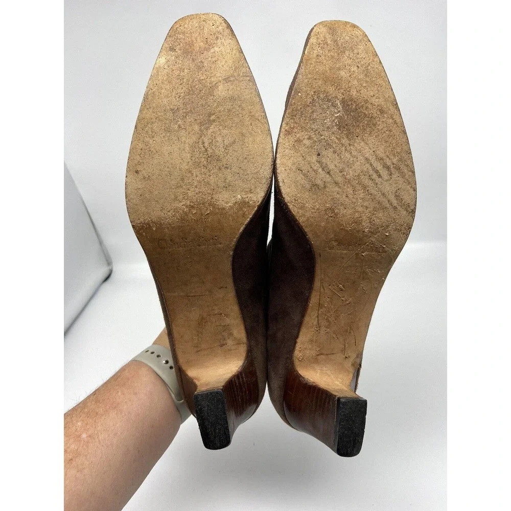 Bob Ellis Shoes Women 8.5 Vintage Claudia City All Leather Buckle Italy Heel‎